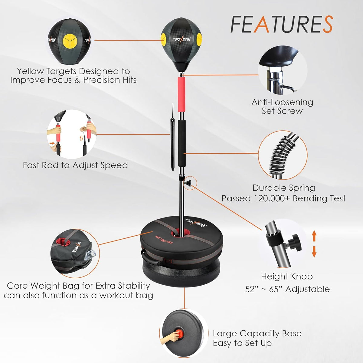 Cobra Speed-Adjustable Freestanding Reflex Bag Kit – maxxmma-world